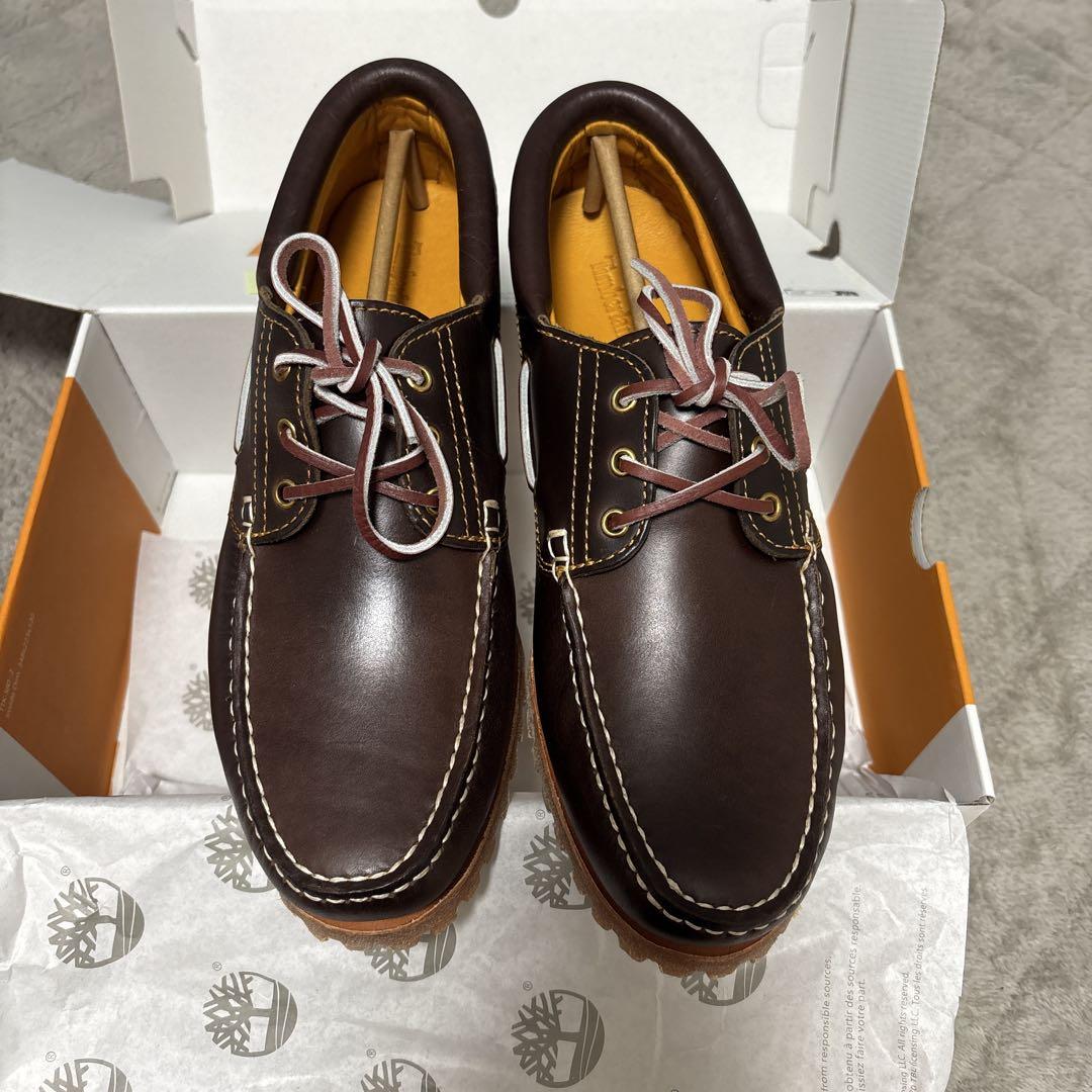 靴 timberland 3-EYELET ClASSIC RUG BROWN