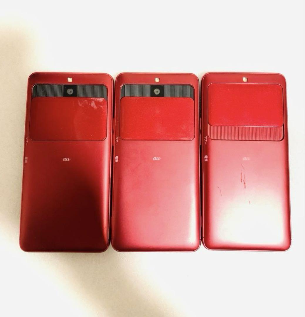 お得な品・BASIO 3 レッド32GB 3台セット お得な品・BASIO 3 レッド32GB 3台セット