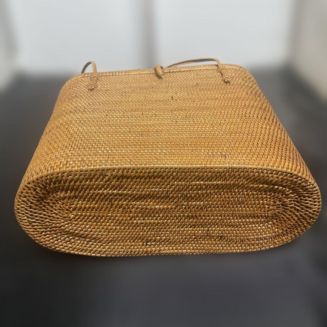 バリ島　アタ工芸　バッグ　大きめ