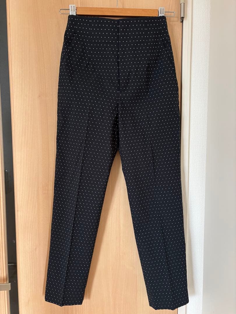 ユナイテッドアローズ サイズ34 ブラックドット柄パンツXS SS UNITED ARROWS