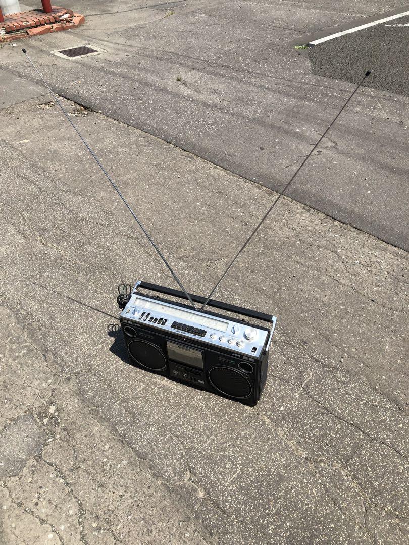 HITACHI 日立 FM AM TRK-8080MKⅡ ラジカセ