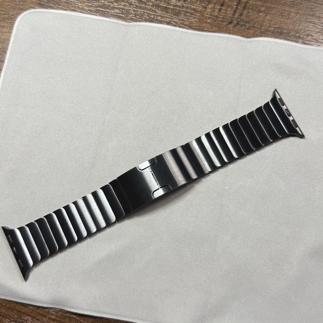 apple watch 純正 スペースブラック リンクブレスレット バンド