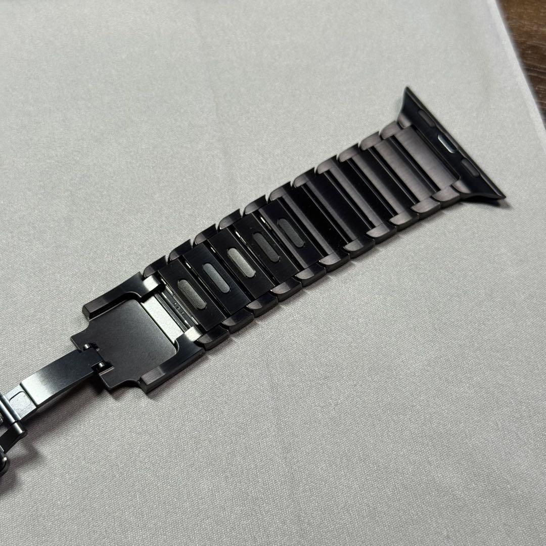 apple watch 純正 スペースブラック リンクブレスレット バンド