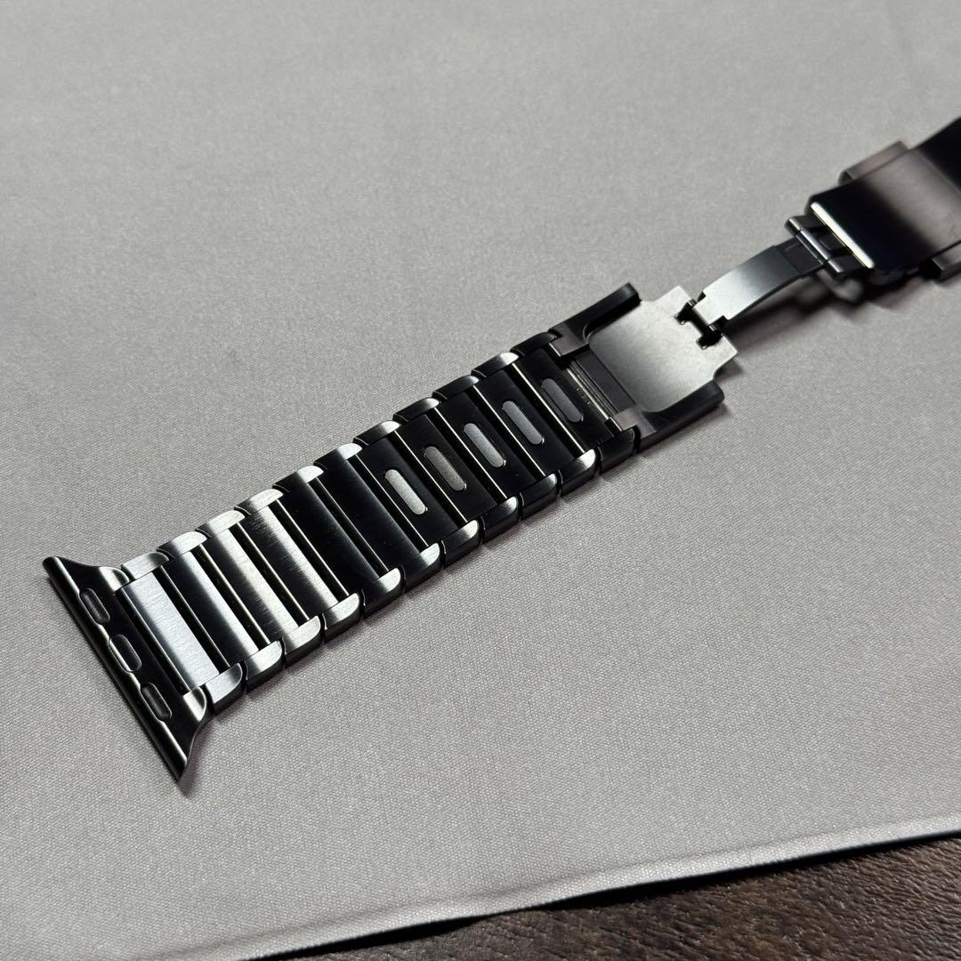 apple watch 純正 スペースブラック リンクブレスレット バンド