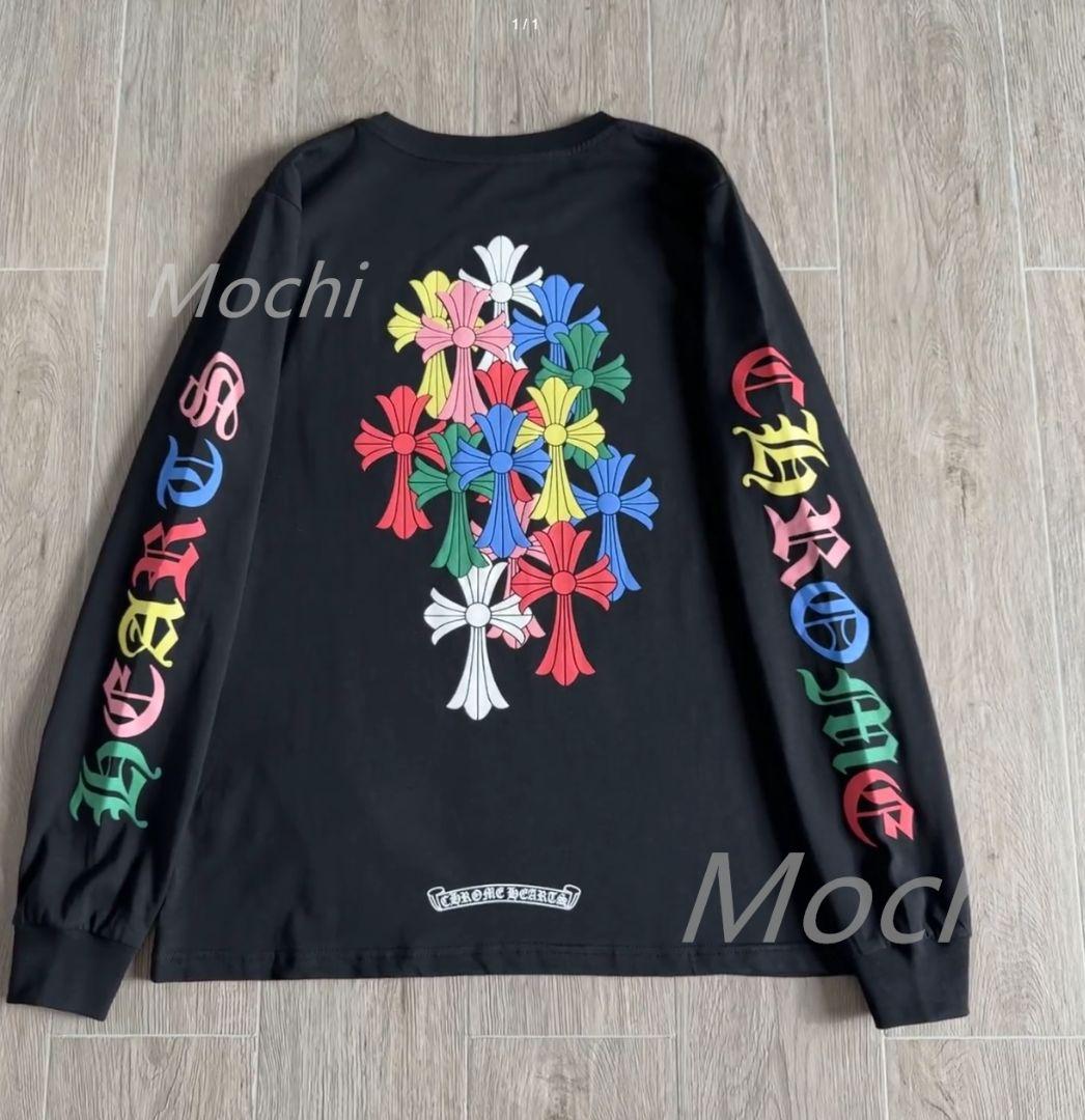 CHROME HEARTS マルチカラー 長袖 Tシャツ ブラック