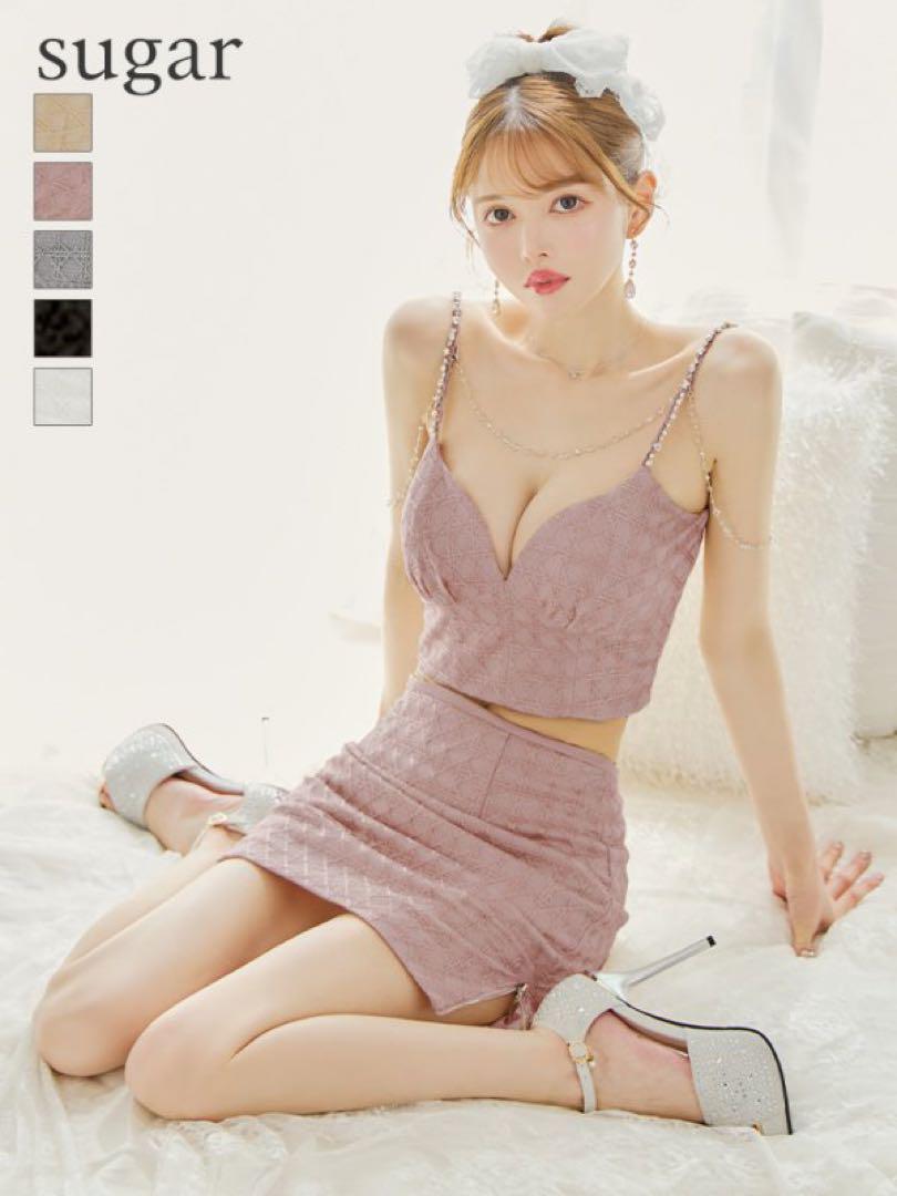 ROBE de FLEURS Grossy ピンク ドレス S 新作