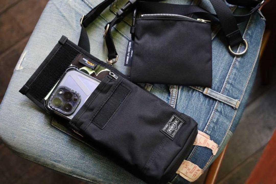 コムデギャルソンオム24AW PORTERコラボショルダーバッグ　BLACK