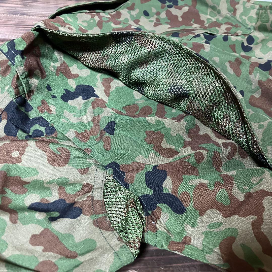 未使用】 ミリタリー ジャケット 陸上自衛隊 迷彩戦闘服 夏