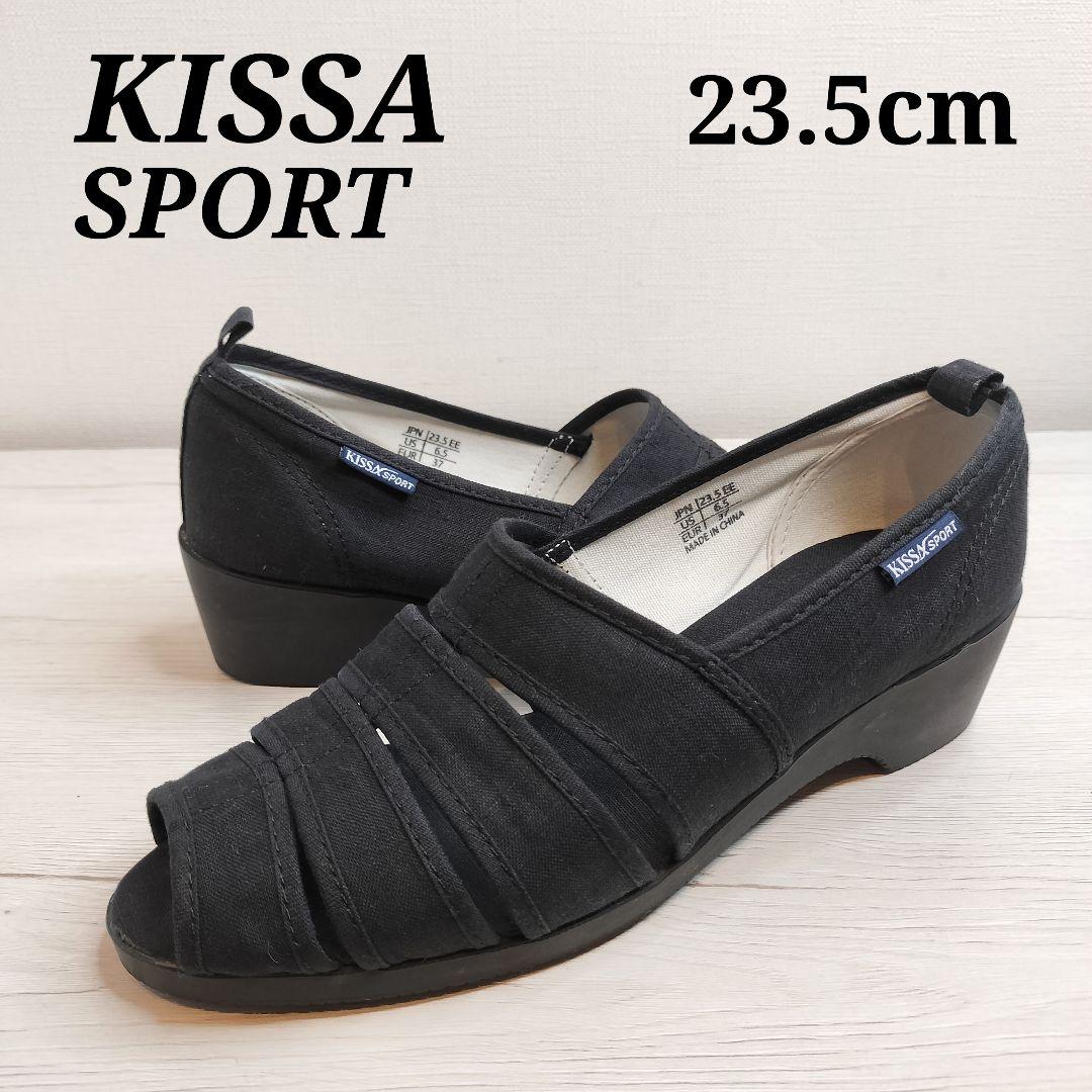 キサスポーツ　未使用　KISSA SPORT シューズ　23.0 未使用 キサスポーツ KISSA SPORTカジュアルパンプス23 5E cm