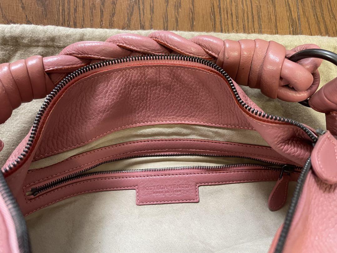 Bottega Veneta ピンク レザー ハンドバッグ