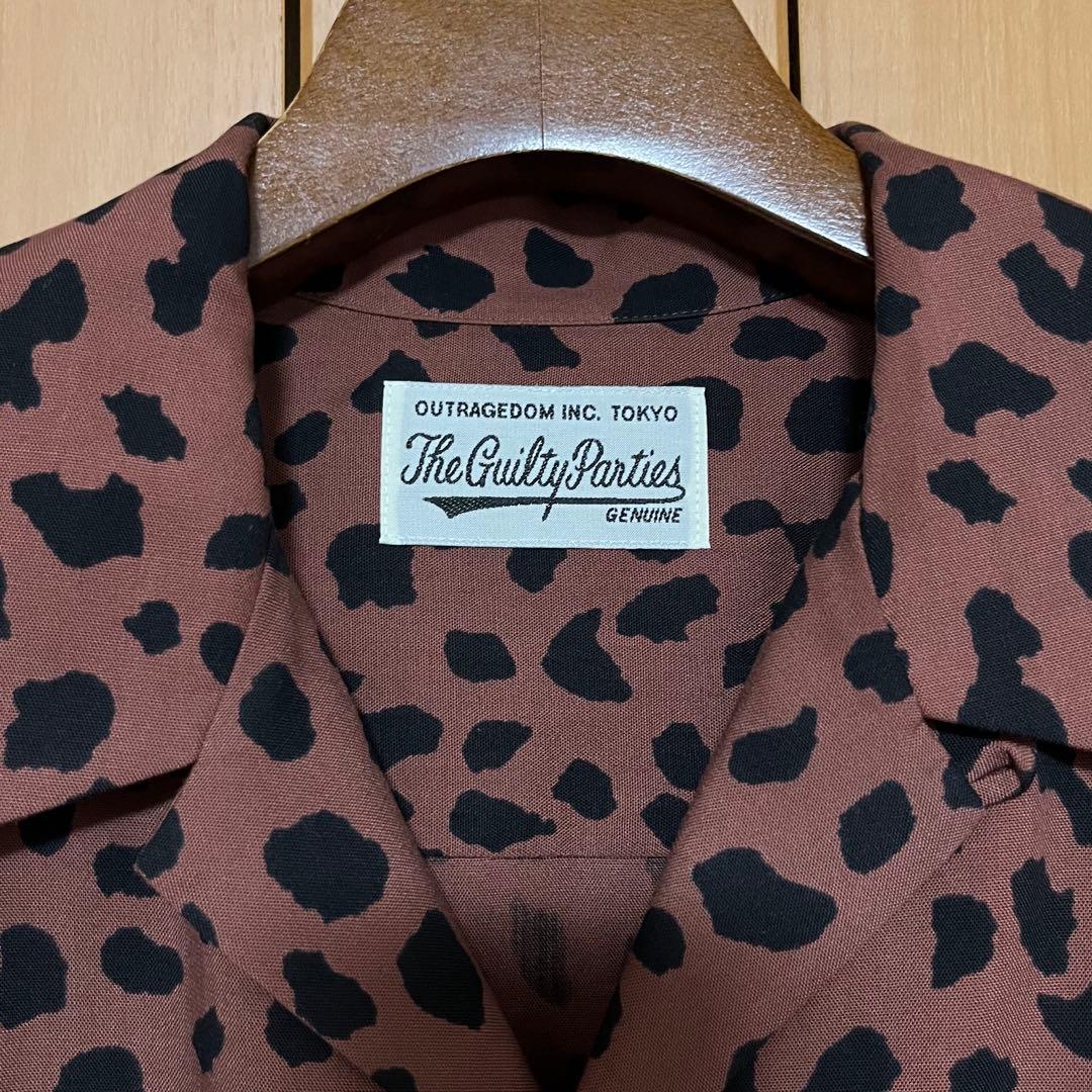 【極美品】 WACKO MARIA レオパード ロングスリーブアロハシャツ