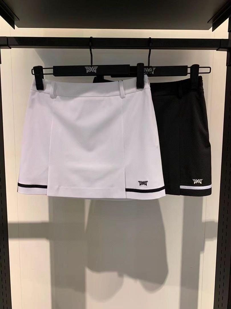 PXGプリーツスカート レディース ゴルフウェア 速乾スポーツスカート ブラック