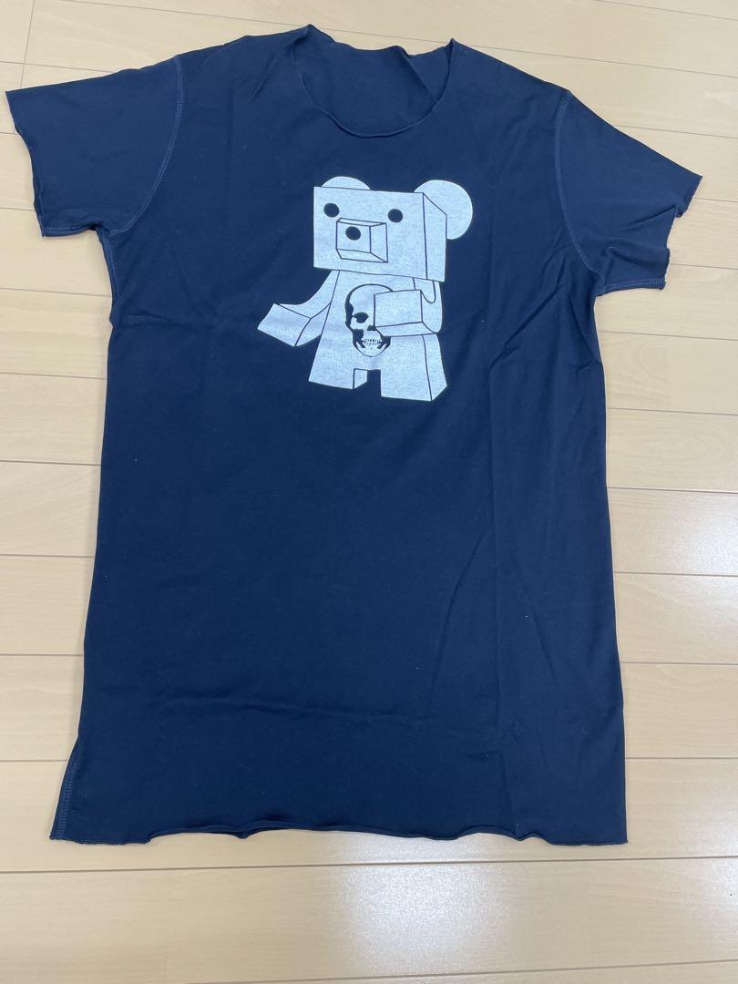 ルシアン ペラフィネ ネイビー Tシャツ クマとスカルデザイン