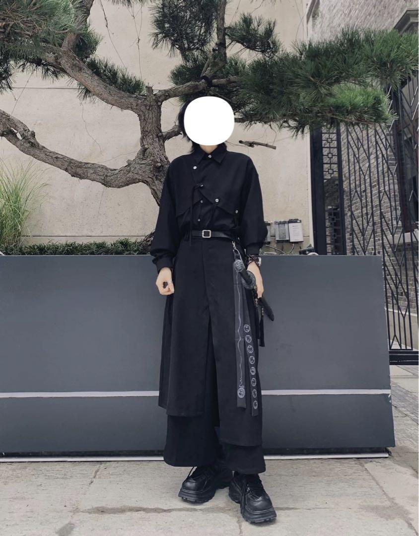 古怪舍 金乌 刺繍チャイナ風ブラウス 侘び寂び axes h.naoto ozz