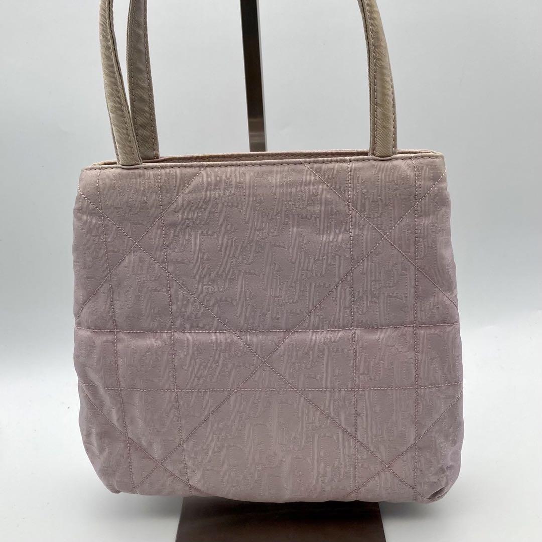 Christian Dior トロッターピンクパープルトートバッグハート
