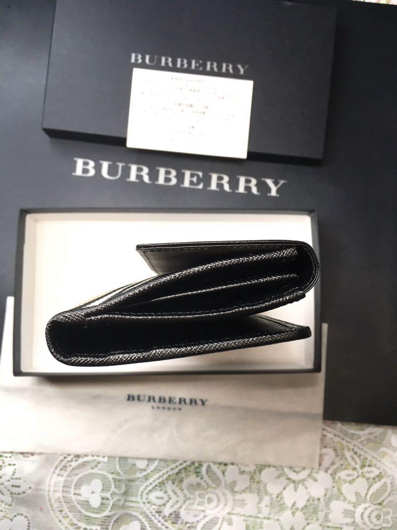 ほぼ未使用　日本製　Burberry バーバリー　財布　長財布　折り財布　メンズ