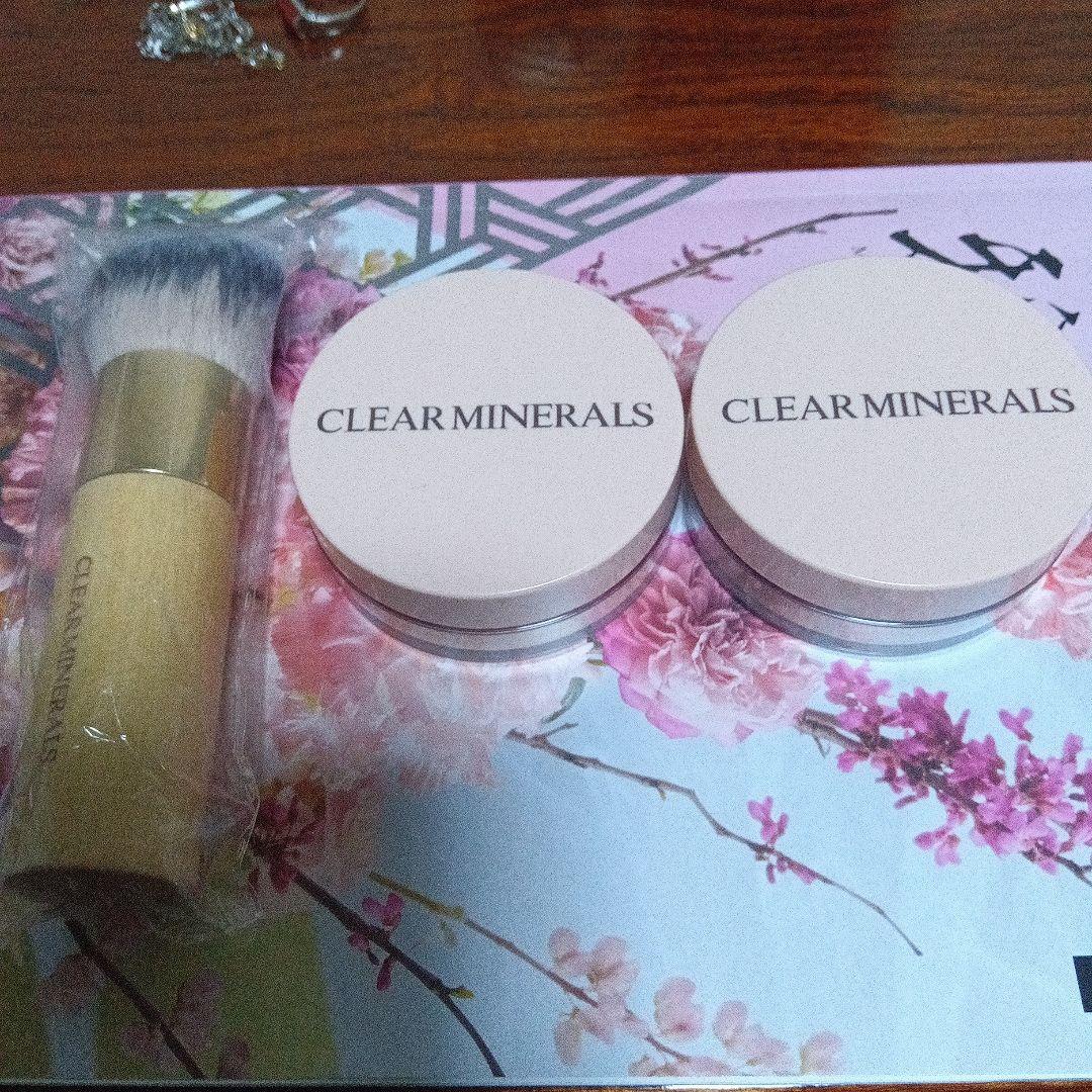 新品♥未使用CLEAR MINERALS CMミネラルファンデーション2個ブラシ
