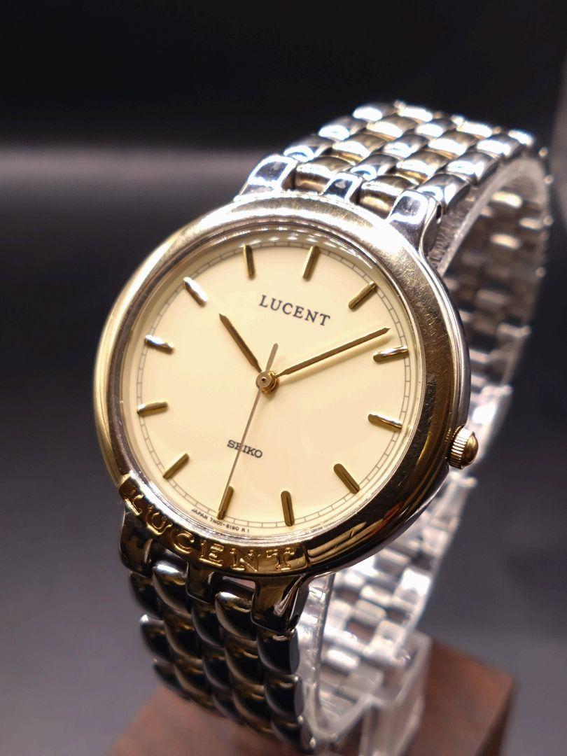 比較的美品！SEIKO LUCENT 7N01-6140 電池交換済 1991年 - メルカリ