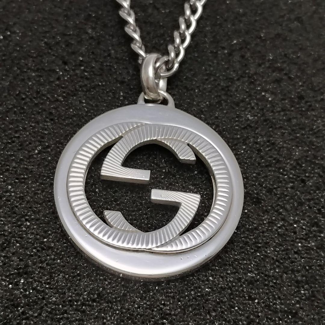 GUCCI グッチ ネックレス トップ ペンダント GG インターロッキングG