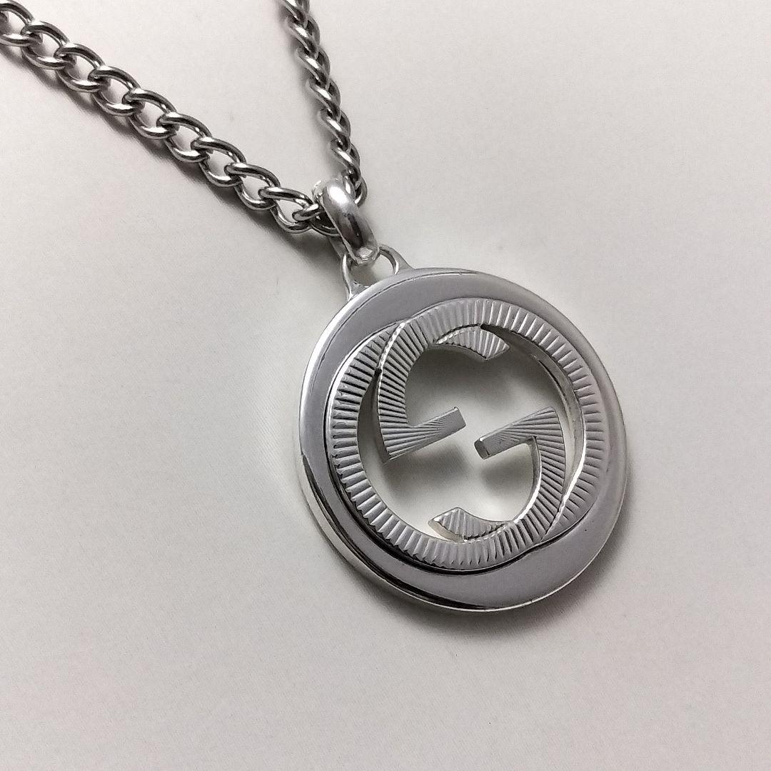 GUCCI グッチ ネックレス トップ ペンダント GG インターロッキングG