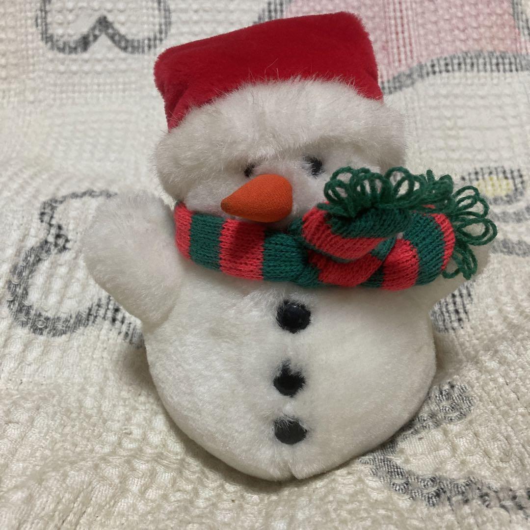 昭和レトロ　ヴィンテージ デーキン DAKIN 雪だるま　ぬいぐるみ　中古品