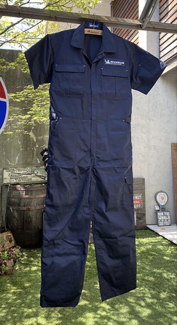 MICHELIN 半袖 つなぎ ネイビー