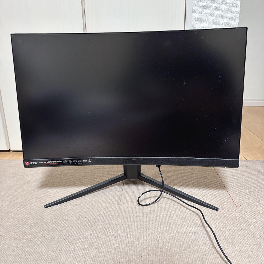 MSI ゲーミングモニター VA湾曲パネル 23.6インチG24C4