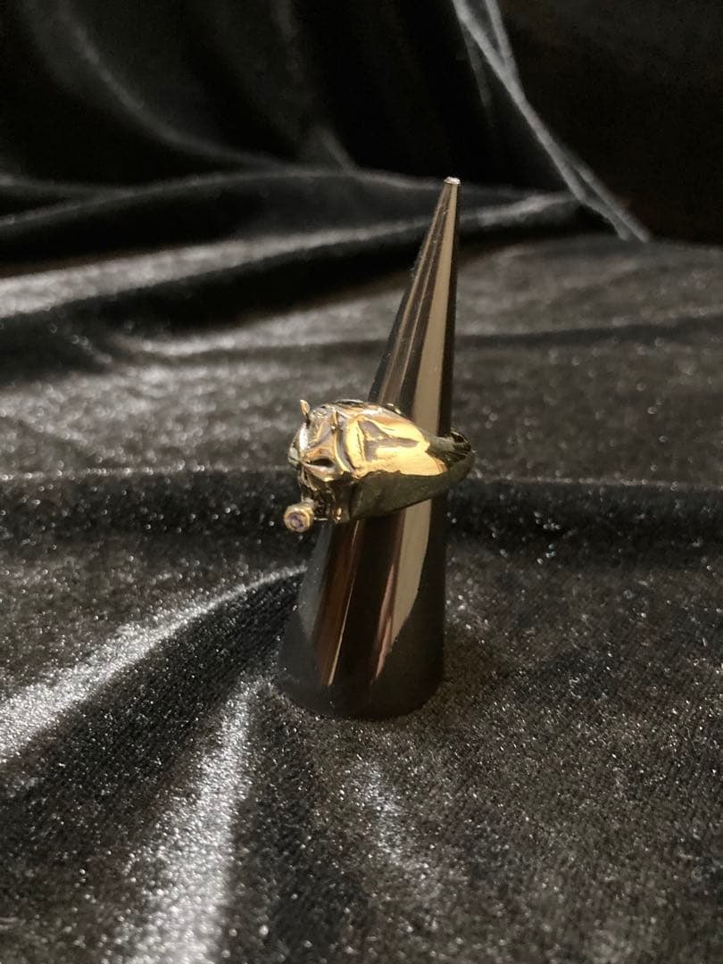 ⑬SmokingSkullリング 真鍮 ⑬SmokingSkullリング 真鍮