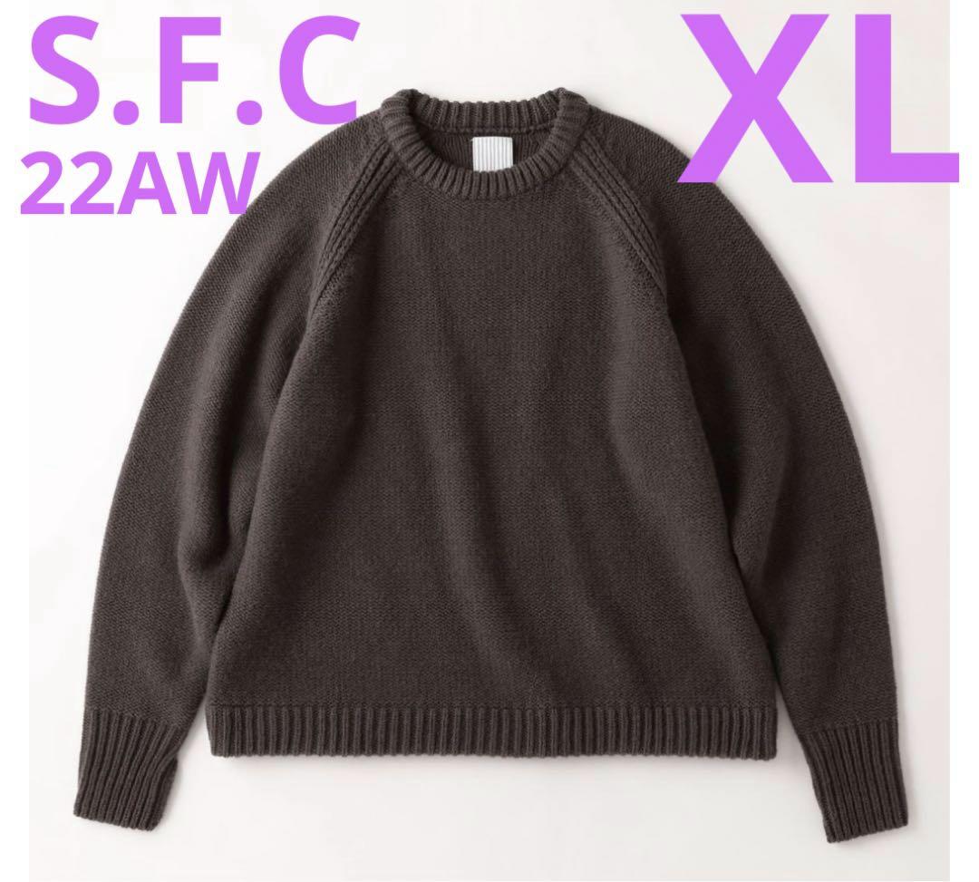 驚き価格 S.F.C 22AW RAGLAN CREWNECK Greige XL