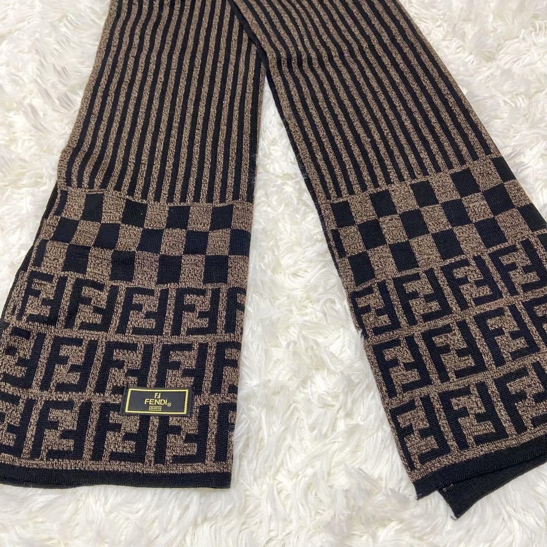 【未使用級】FENDI ズッカ柄 マフラー