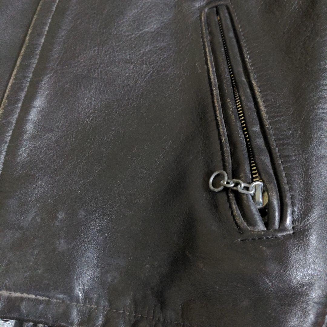Schott シングルライダース 黒 レザー