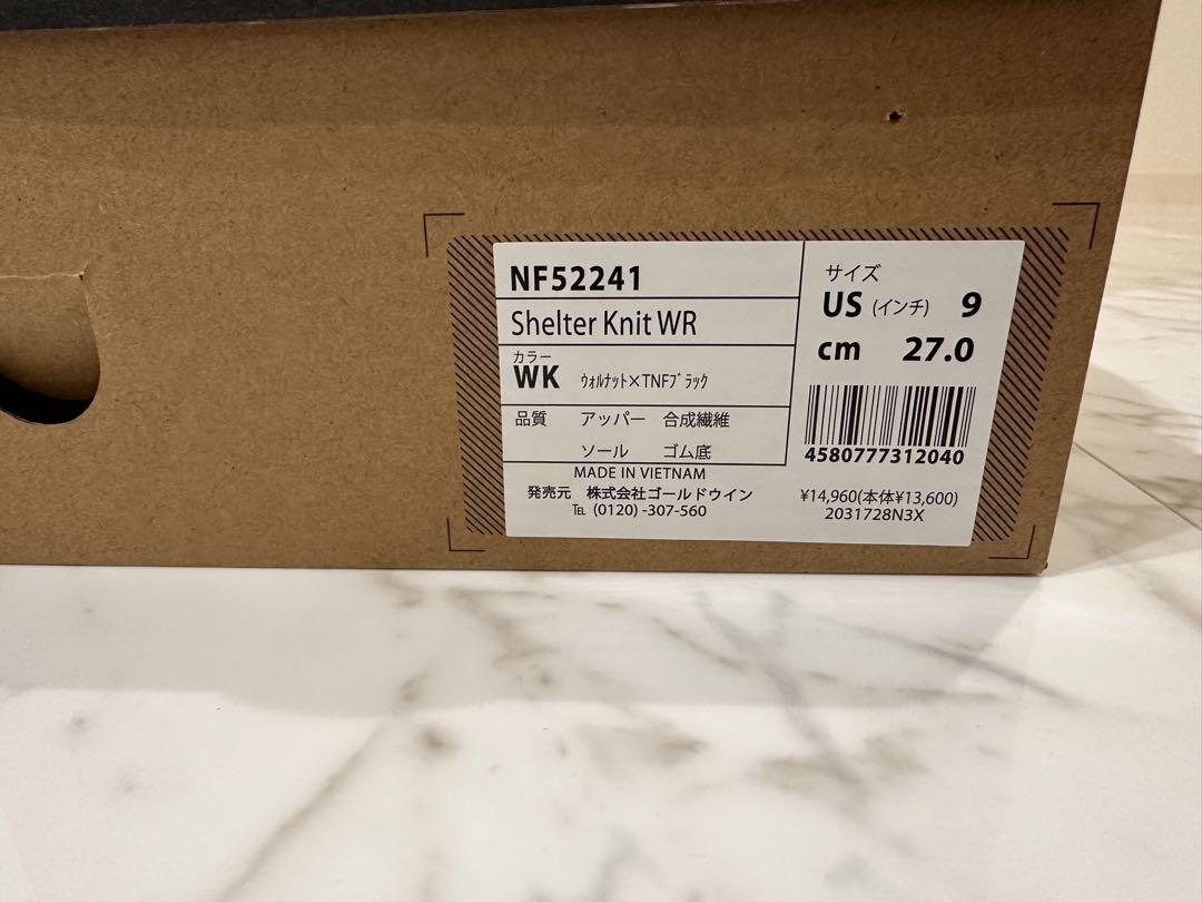 新品　ノースフェイス　シェルター ニット ウォーターレペレントNF52241