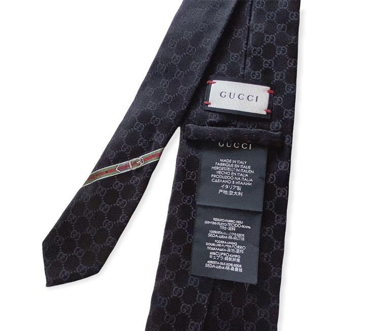 ありですが GUCCI GG柄 シェリーライン シルク100%イタリア製 8vuJh-m99263450201 グッチ ネクタイ にダメージ