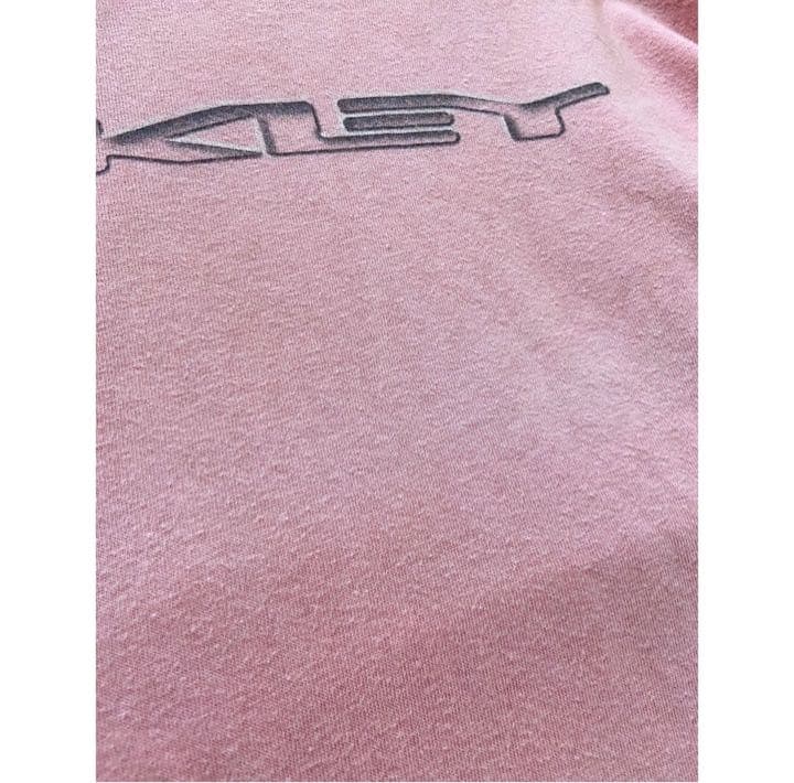 vintage Y2K 00s OAKLEY ミルキーピンク 旧ロゴ カットソー 【在庫有
