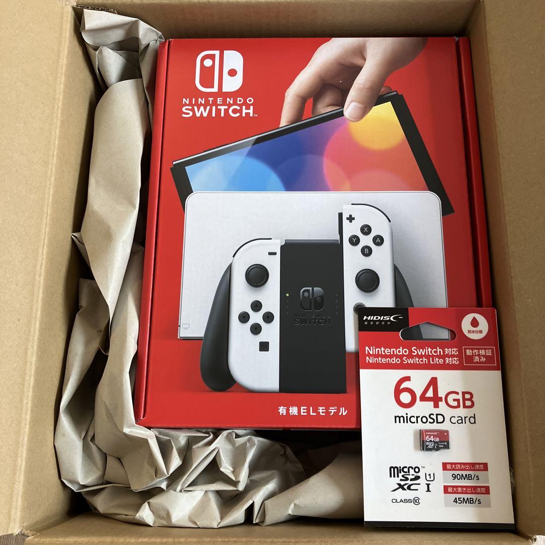 新品未使用】Nintendo Switch 本体 有機ELモデル ホワイト 新品未使用】Nintendo Switch 本体 有機ELモデル ホワイト