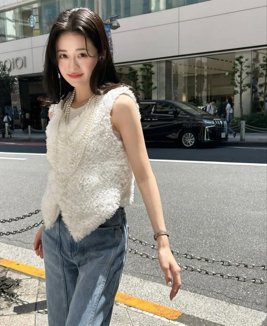 トップス bibiy vest Bibiy. ビビィ TEDDY VEST TOP ベスト トップス - トップス最低 価格
