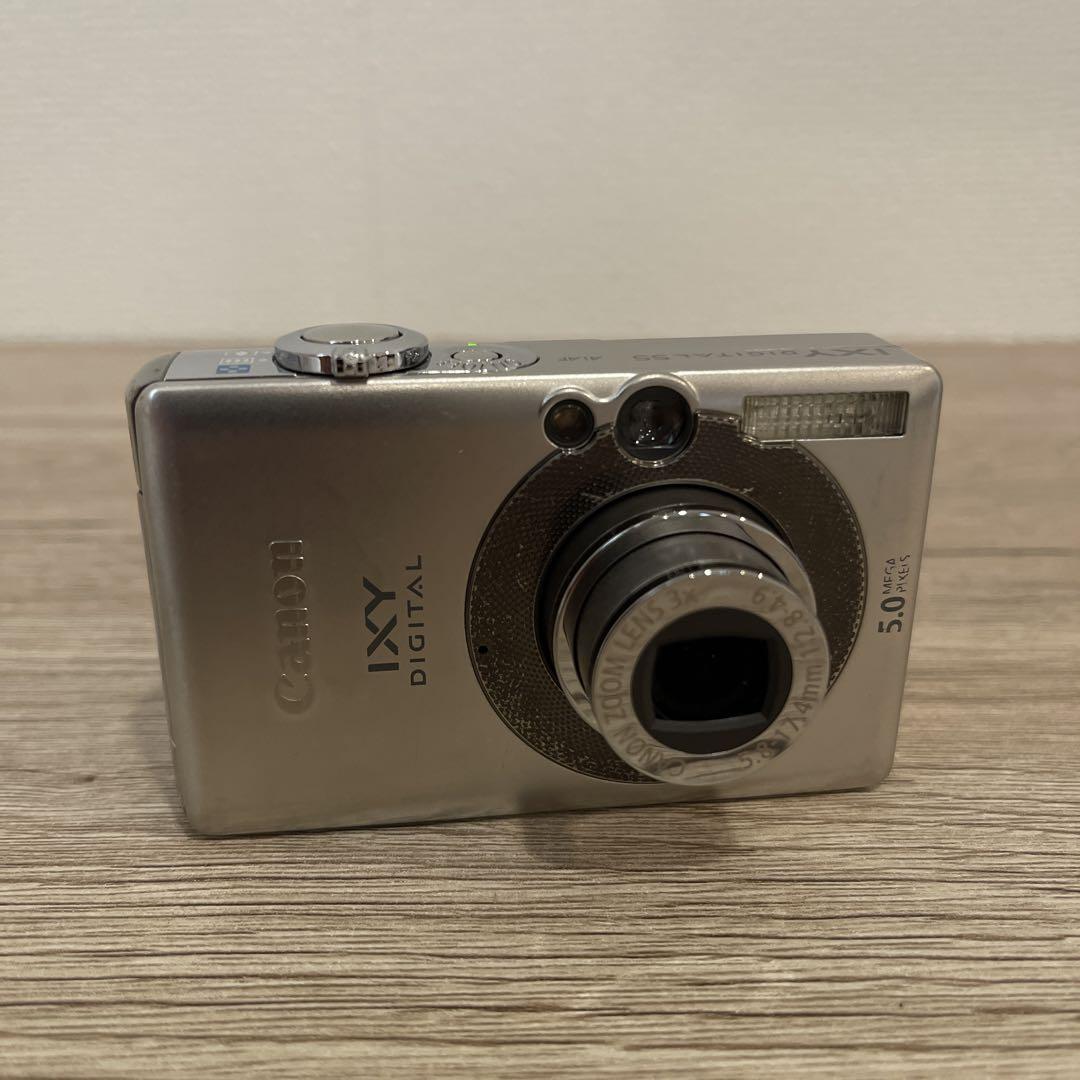 3155 Canon IXY 55 シルバー デジカメ 動作確認済み