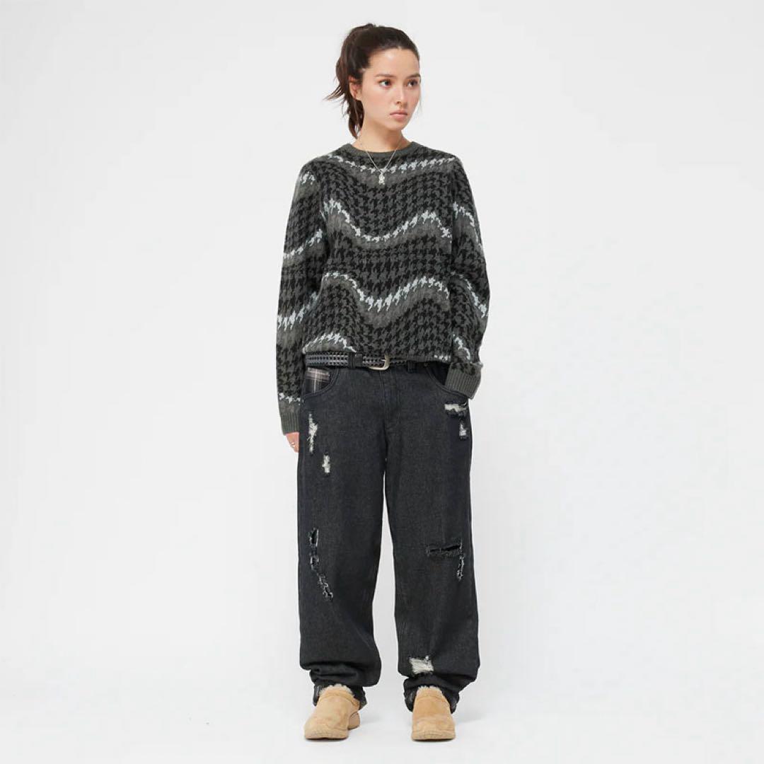DIME ニット セーター 国内発送 関税込 DIME WAVE CABLE KNIT ケーブルニット セーター