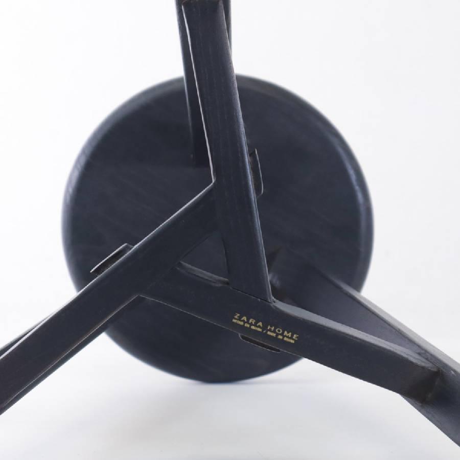 ZARA HOME ザラホーム 木製ラウンドスツール H50cm 3本脚 2