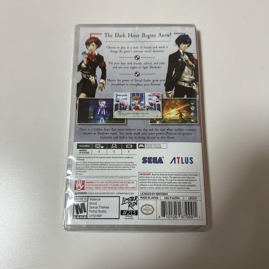【お買い得！】 Switch北米版 Persona e-life-sp.co.jp - ペルソナ3 Portable 3 Nintendo Switch