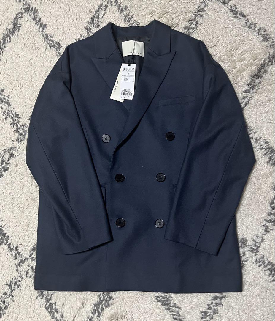uncrave WHITE スーチング ダブルジャケット uncrave WHITE スーチング ダブルジャケット