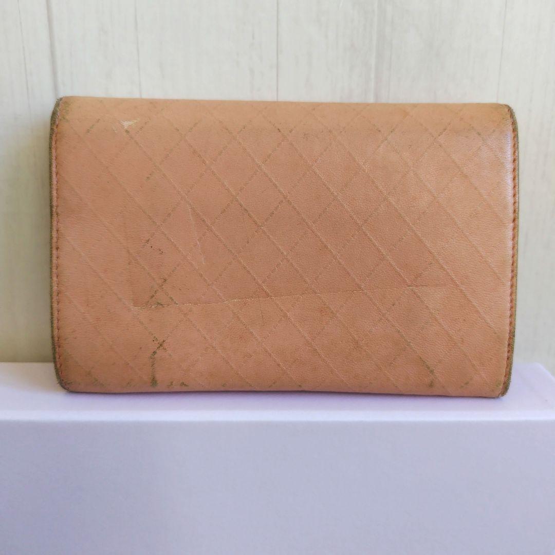 シャネル】 折り財布 ピンク キルティング - 小物卸売り