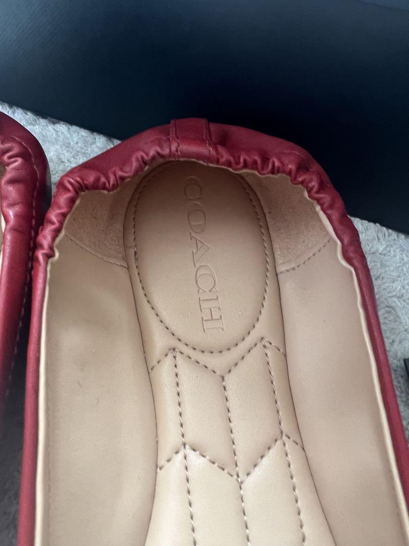 [新品]COACHバレエシューズ　赤