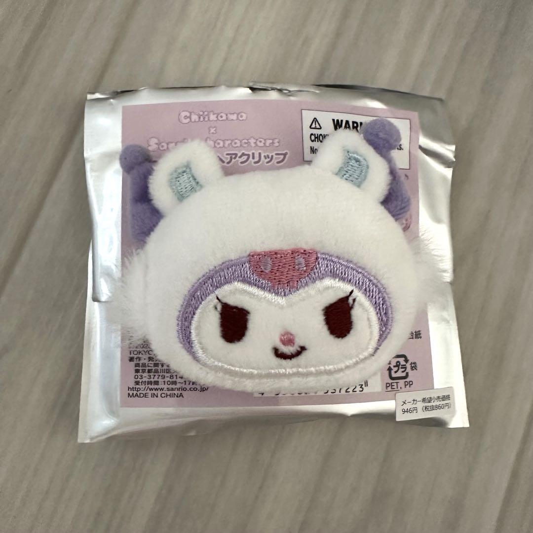 ちいかわ サンリオコラボ シークレットヘアクリップ モモンガ
