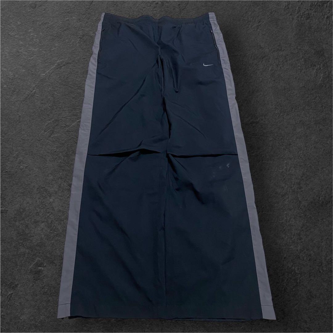 【60％OFF】 00s nike メルカリ - black teck y2k pants nylon wide パンツ