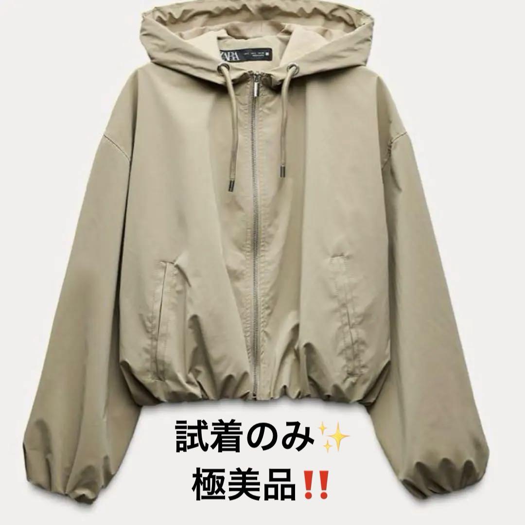 ZARAラバーフィニッシュ フーデッドジャケット ZARA ラバーフィニッシュフーデッドジャケット - メルカリ