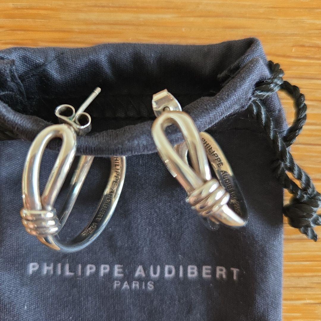 PHILIPPE AUDIBERT シルバー フープピアス - メルカリ
