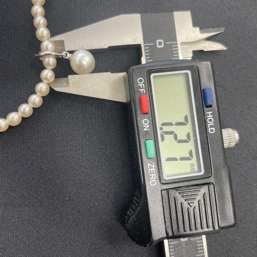 ユキザキ K18wg 白蝶パール ネックレス ペンダント アコヤパール