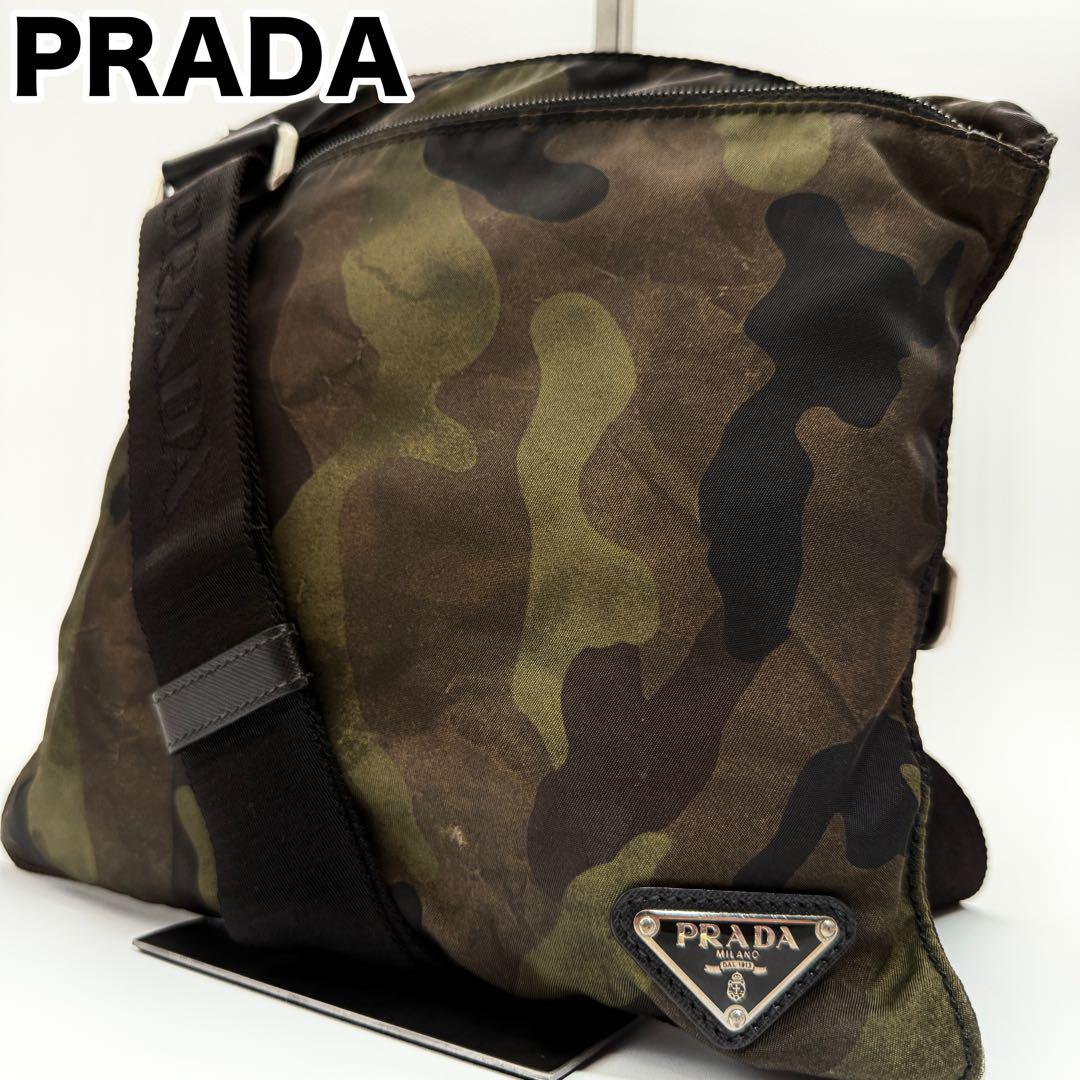 PRADA 三角プレート カモフラ 迷彩 テスートナイロン ショルダーバッグ