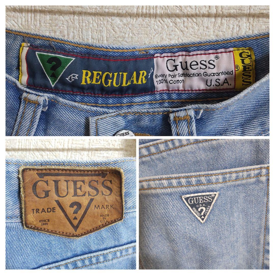 ヴィンテージ 90s ゲス GUESS レギュラー デニム ジーンズ USA製